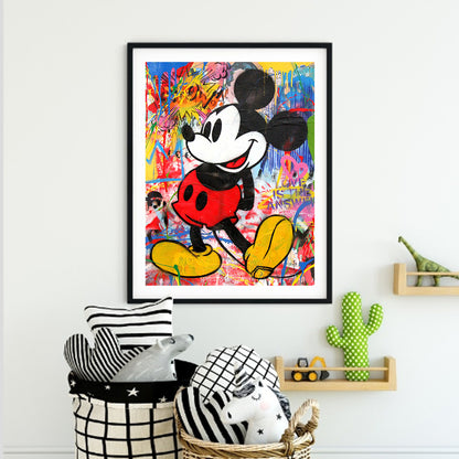 Mickey Mouse 30*40CM(Canvas) Full Round Drill Diamond Painting