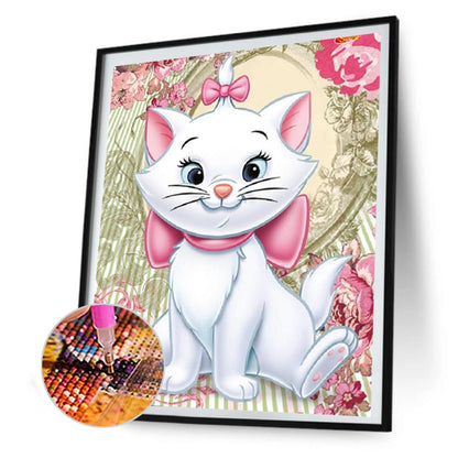 Cat 30*40CM(Canvas) Full Round Drill Diamond Painting