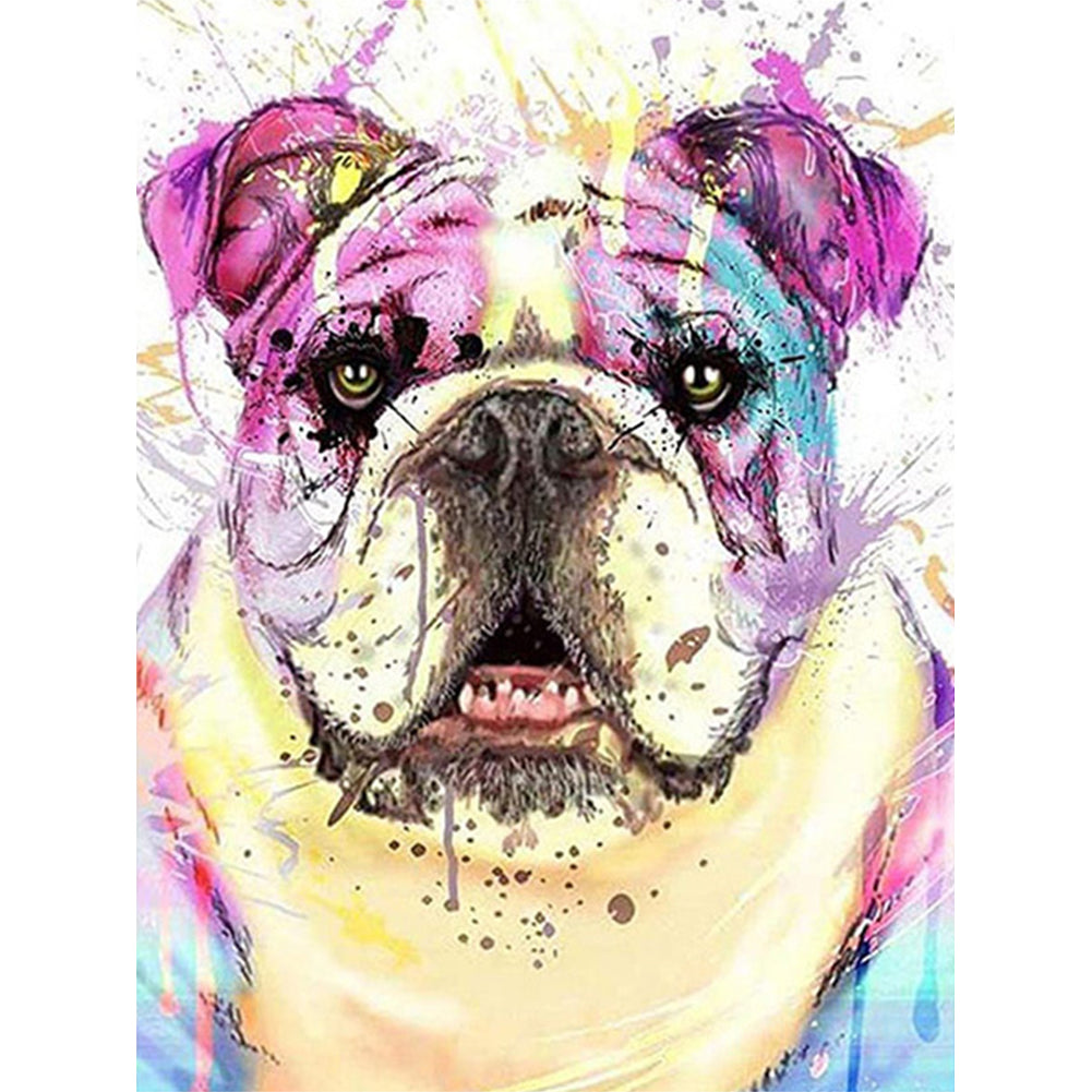 Dog 30*40CM(Canvas) Full Round Drill Diamond Painting