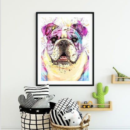 Dog 30*40CM(Canvas) Full Round Drill Diamond Painting