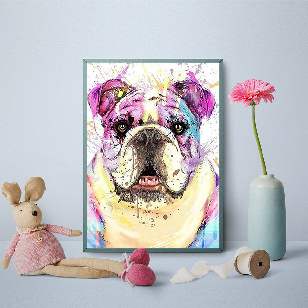 Dog 30*40CM(Canvas) Full Round Drill Diamond Painting