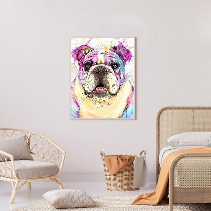 Dog 30*40CM(Canvas) Full Round Drill Diamond Painting
