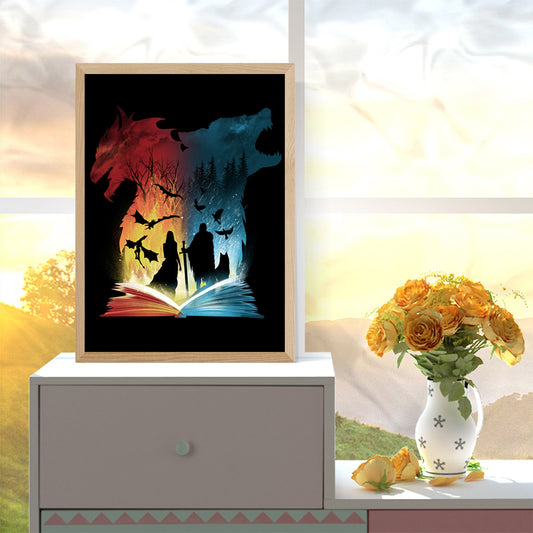 Book World 30*40CM(Canvas) Full Round Drill Diamond Painting