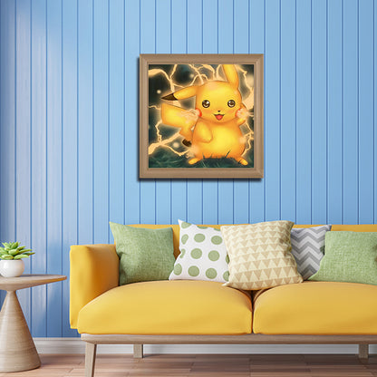 Pikachu 30*30CM(Canvas) Full Round Drill Diamond Painting