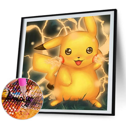 Pikachu 30*30CM(Canvas) Full Round Drill Diamond Painting