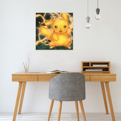 Pikachu 30*30CM(Canvas) Full Round Drill Diamond Painting