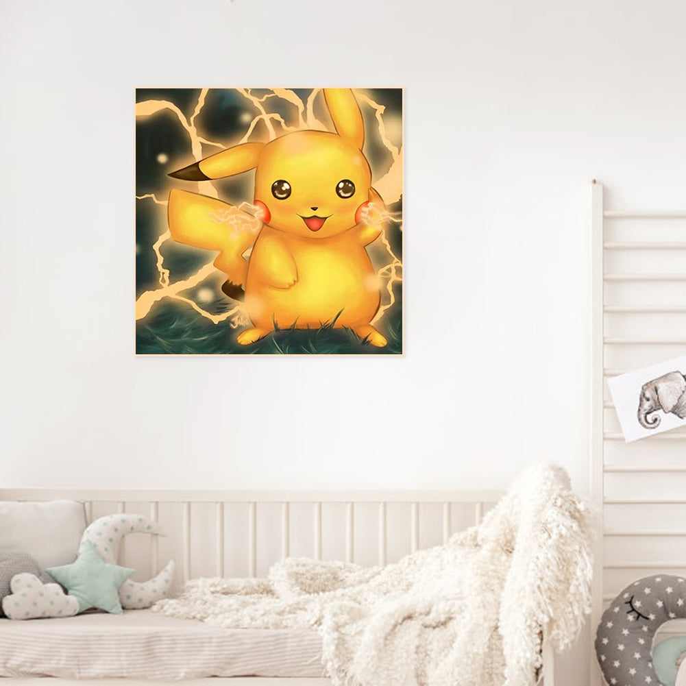 Pikachu 30*30CM(Canvas) Full Round Drill Diamond Painting