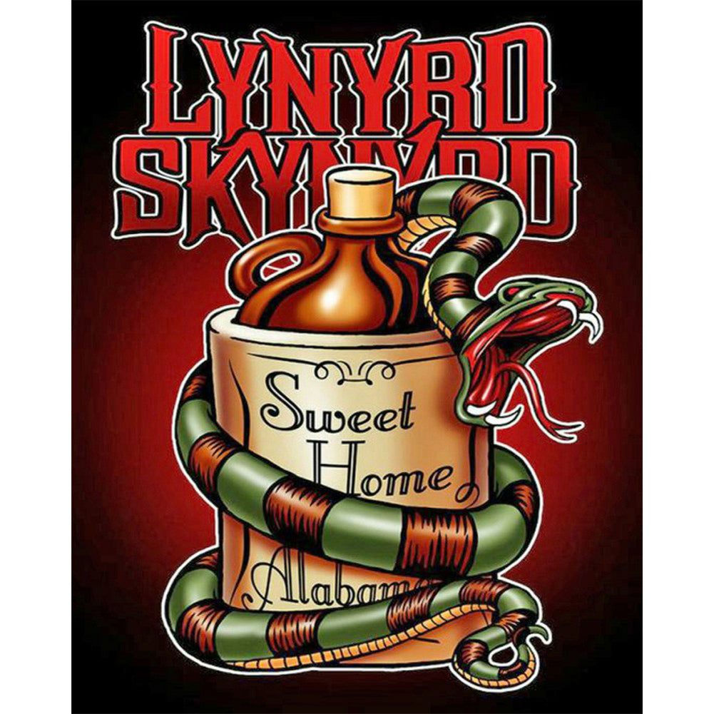 Snake Calligraphy 50*60CM(Canvas) Full Round Drill Diamond Painting