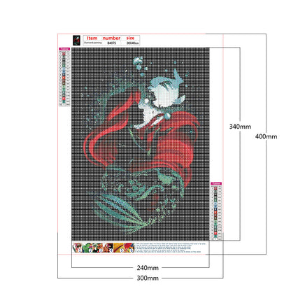 Princess Silhouette 30*40CM(Canvas) Full Round Drill Diamond Painting