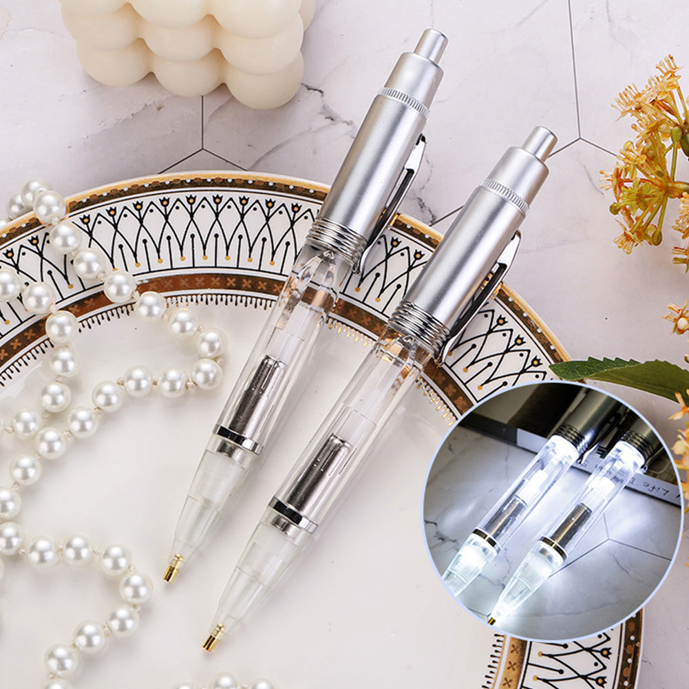 5D DIY Diamond Painting Pen with Lighting Luminous Point Drill Dotting Pen