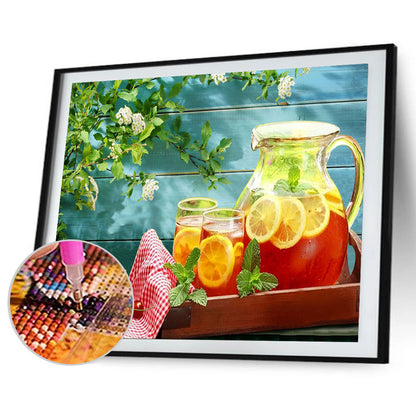 Flowers And Fruits 40*30CM(Canvas) Full Round Drill Diamond Painting