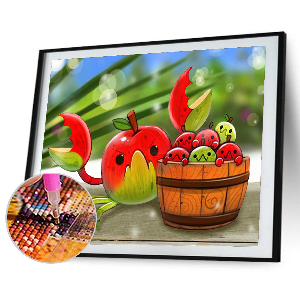 Flowers And Fruits 40*30CM(Canvas) Full Round Drill Diamond Painting
