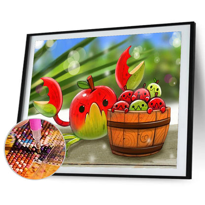 Flowers And Fruits 40*30CM(Canvas) Full Round Drill Diamond Painting