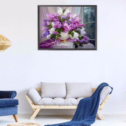 Flower - Full Round Drill Diamond Painting 50*40CM