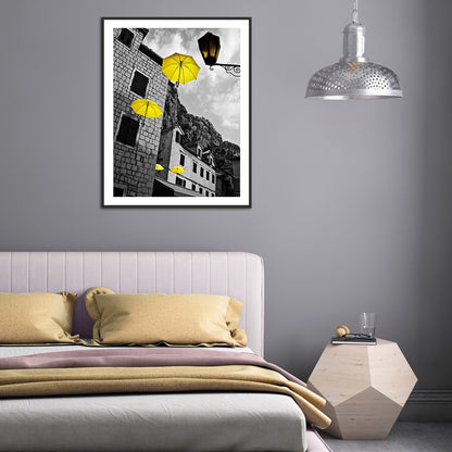 Black And White Background Photos 40*50CM(Canvas) Full Round Drill Diamond Painting