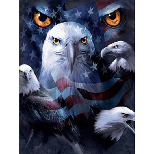 Eagle Banner 40*50CM(Canvas) Full Round Drill Diamond Painting