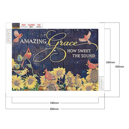 English 40*30CM(Canvas) Special Shaped Drill Diamond Paiting