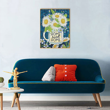 English 30*40CM(Canvas) Special Shaped Drill Diamond Paiting