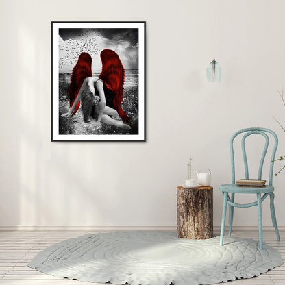 Devil And Angel 40*50CM(Canvas) Full Round Drill Diamond Painting