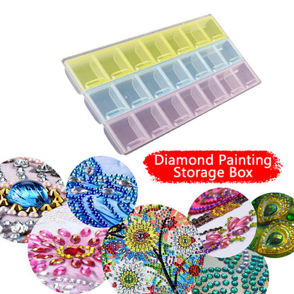 Nail Art Storage Box Diamond Painting Crystal Beads Organizer Holder Case