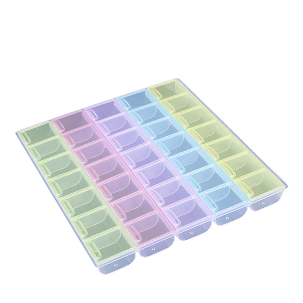 Nail Art Storage Box Diamond Painting Crystal Beads Organizer Holder Case