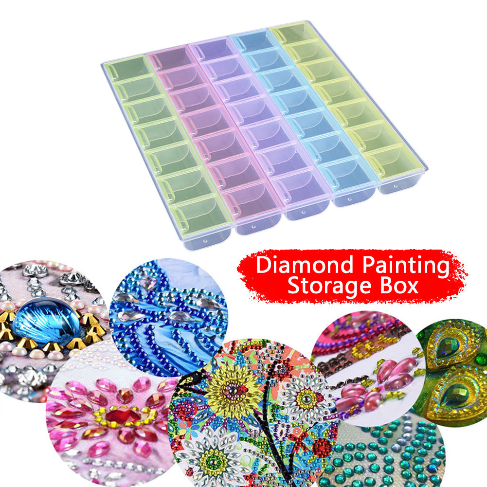 Nail Art Storage Box Diamond Painting Crystal Beads Organizer Holder Case