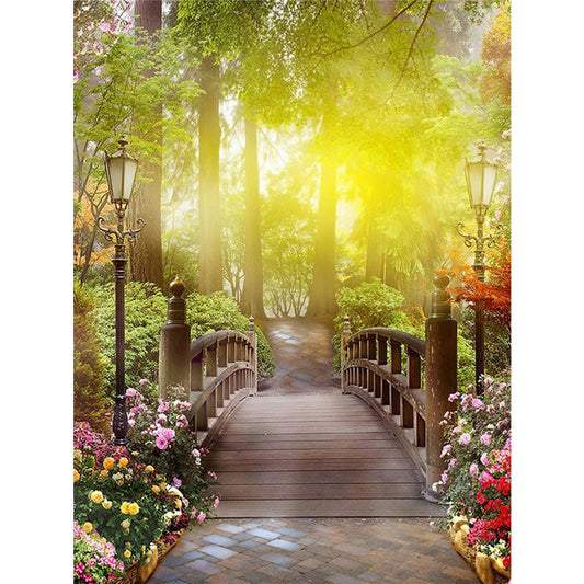 Chunyi Shallow Bridge 40*50CM(Canvas) Full Round Drill Diamond Painting
