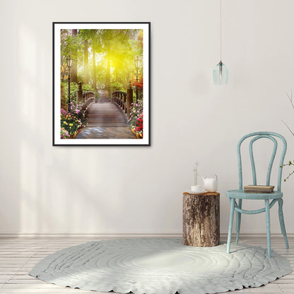 Chunyi Shallow Bridge 40*50CM(Canvas) Full Round Drill Diamond Painting