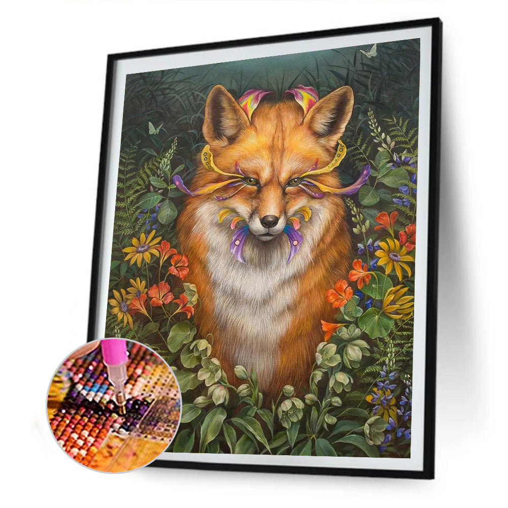 Fox - Full Round Drill Diamond Painting 30*40CM