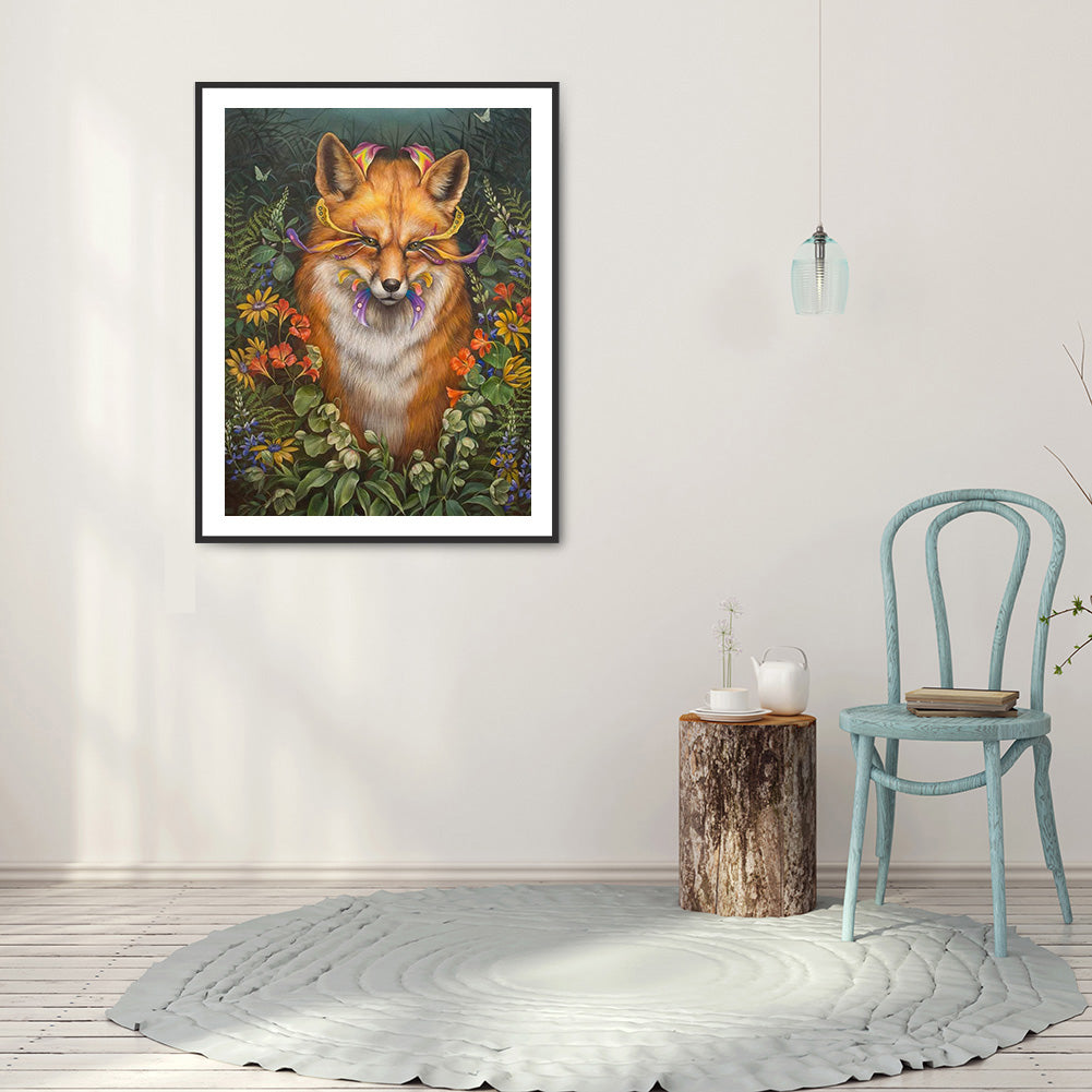 Fox - Full Round Drill Diamond Painting 30*40CM