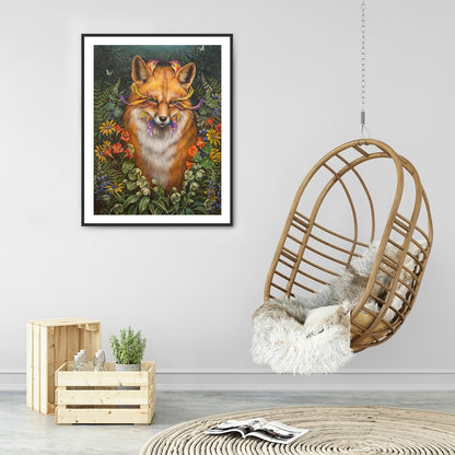 Fox - Full Round Drill Diamond Painting 30*40CM