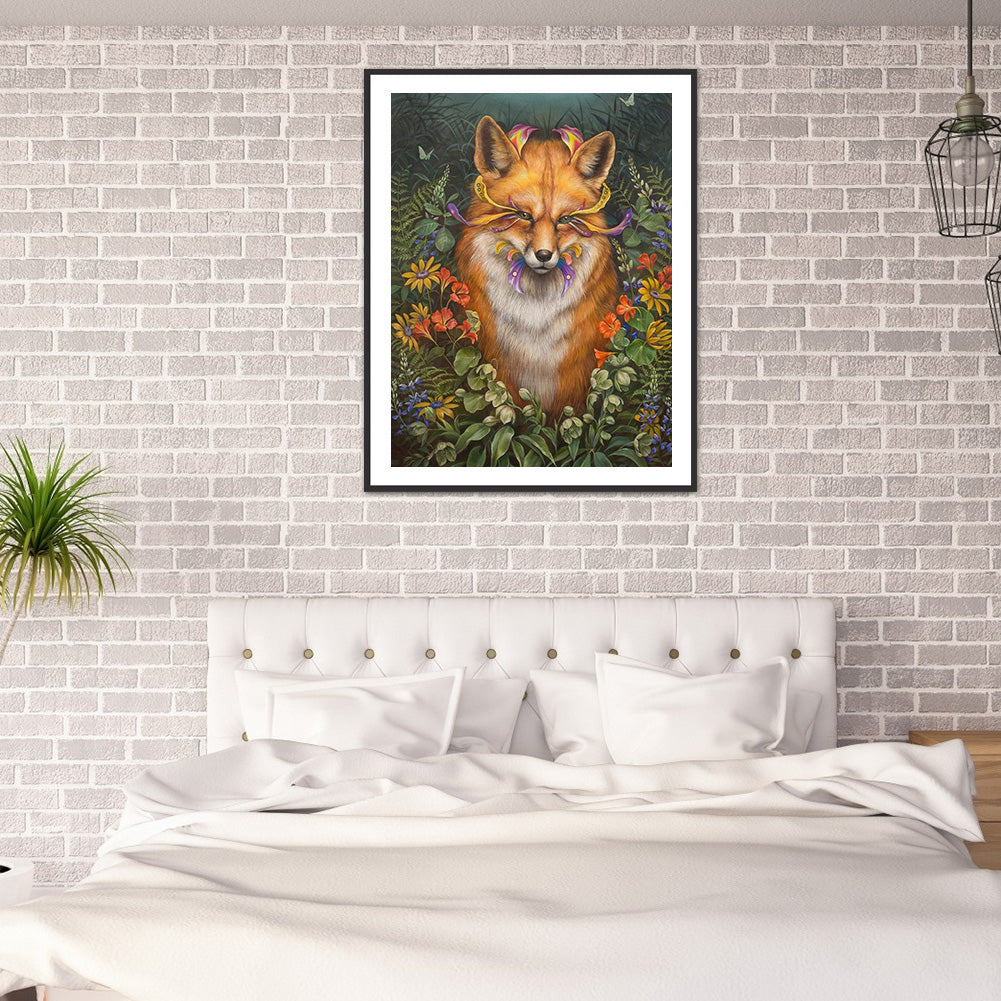 Fox - Full Round Drill Diamond Painting 30*40CM