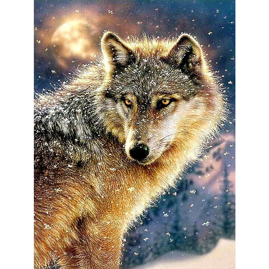 Wolf - Full Round Drill Diamond Painting 30*40CM