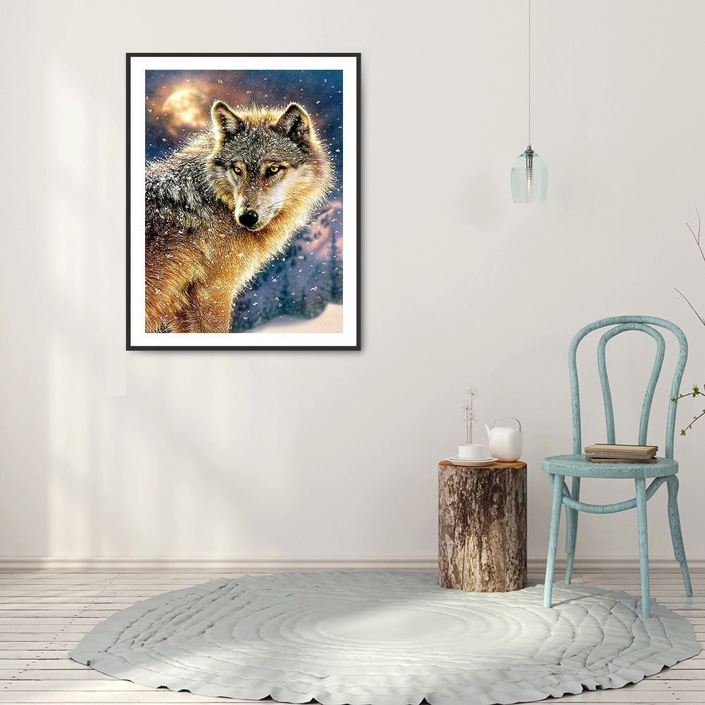 Wolf - Full Round Drill Diamond Painting 30*40CM