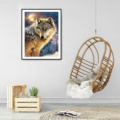 Wolf - Full Round Drill Diamond Painting 30*40CM
