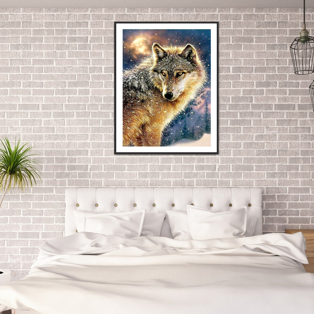 Wolf - Full Round Drill Diamond Painting 30*40CM