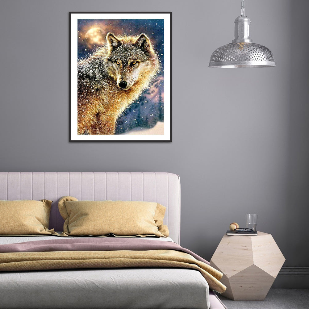 Wolf - Full Round Drill Diamond Painting 30*40CM
