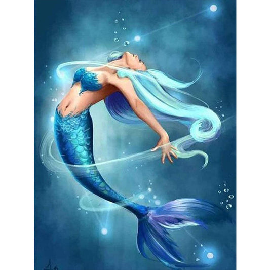 Mermaid - Full Round Drill Diamond Painting 30*40CM