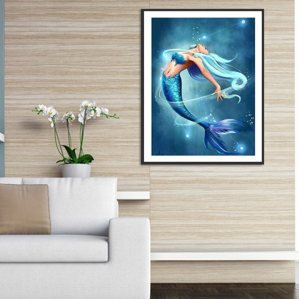 Mermaid - Full Round Drill Diamond Painting 30*40CM