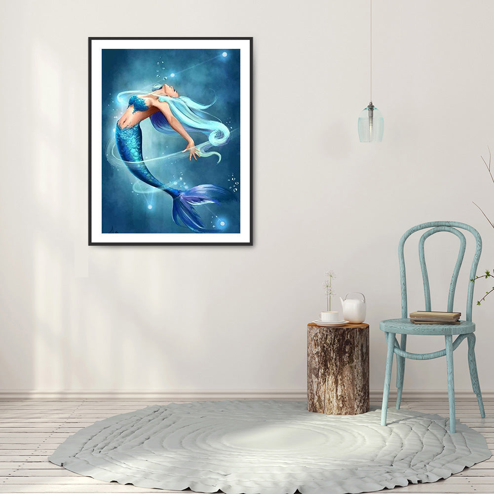 Mermaid - Full Round Drill Diamond Painting 30*40CM