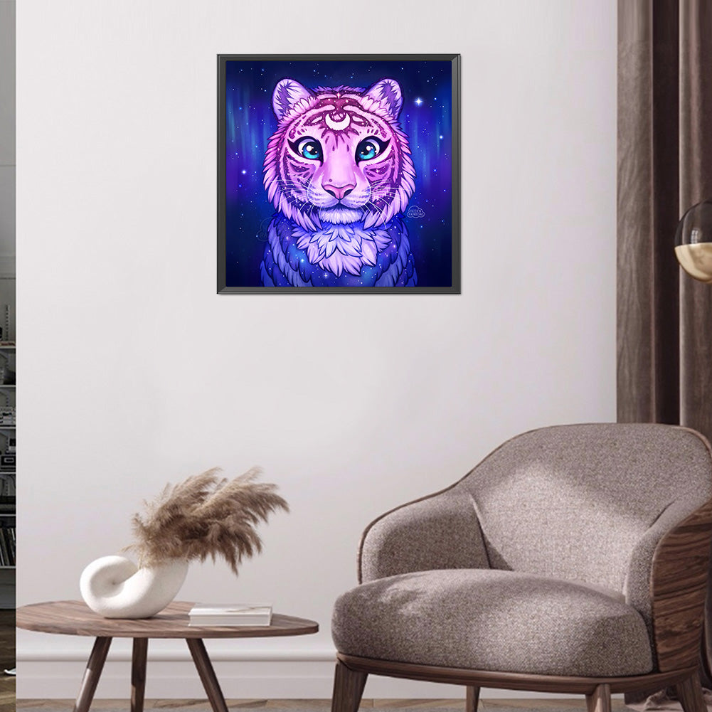 Tiger 30*30CM(Canvas) Full Round Drill Diamond Painting