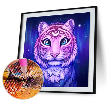 Tiger 30*30CM(Canvas) Full Round Drill Diamond Painting