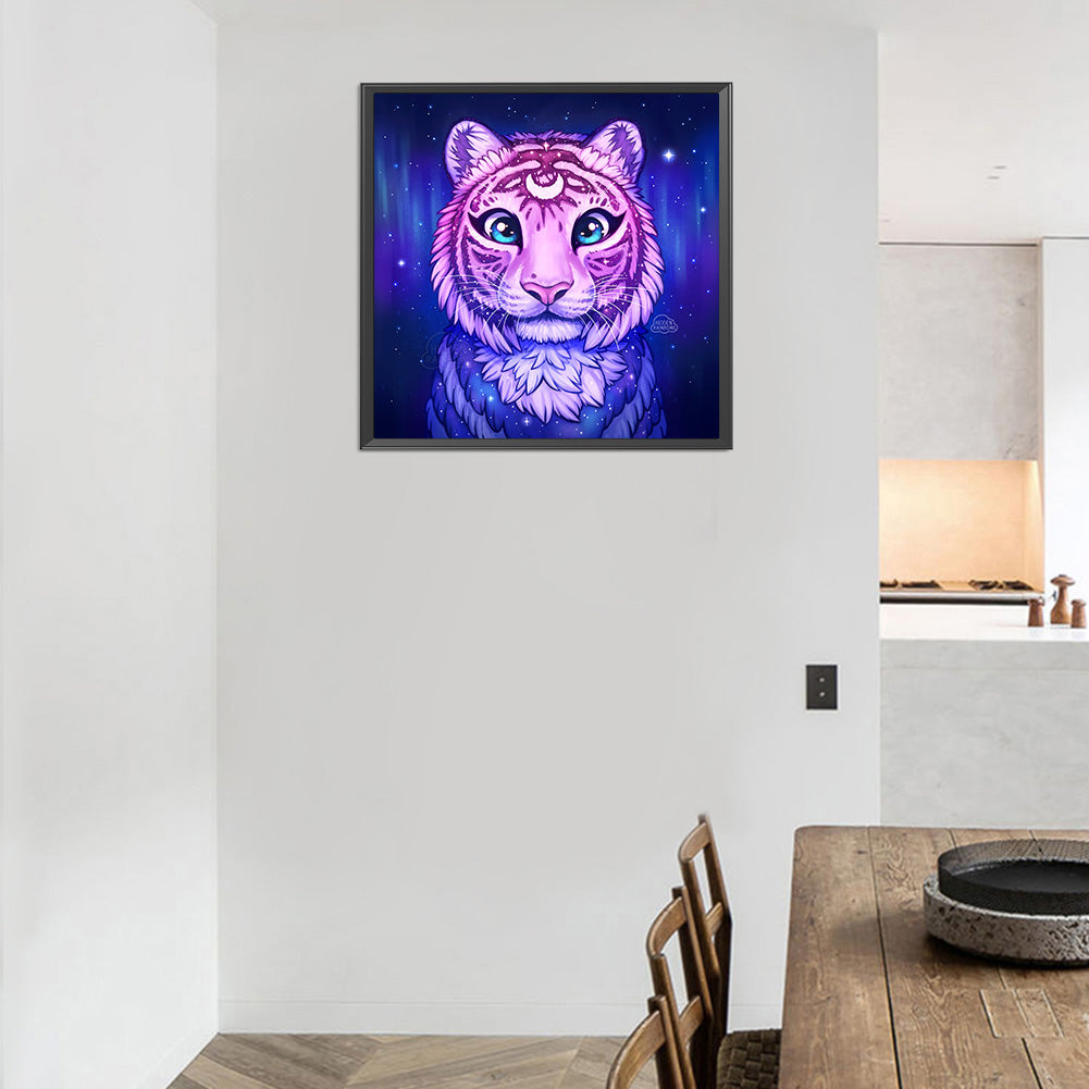 Tiger 30*30CM(Canvas) Full Round Drill Diamond Painting