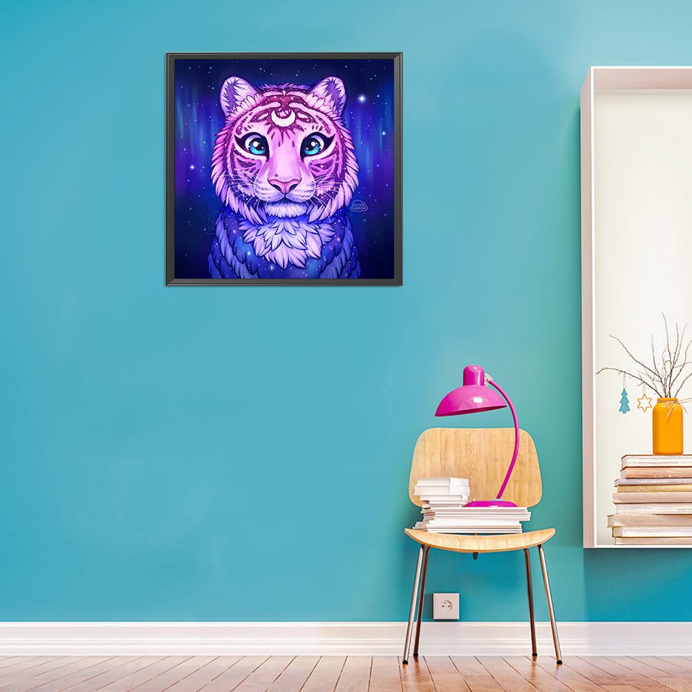 Tiger 30*30CM(Canvas) Full Round Drill Diamond Painting