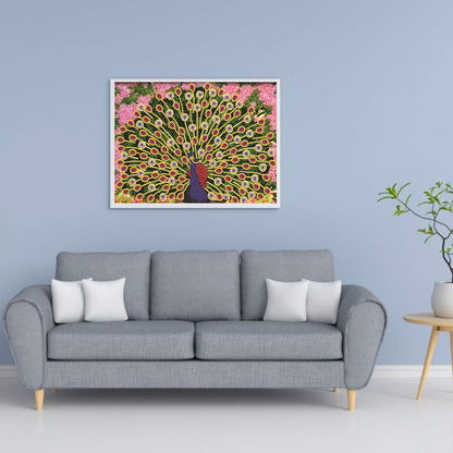 Peacock 40*30CM(Canvas) Special Shaped Drill Diamond Paiting