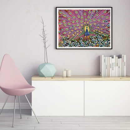Peacock 40*30CM(Canvas) Special Shaped Drill Diamond Paiting