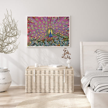 Peacock 40*30CM(Canvas) Special Shaped Drill Diamond Paiting