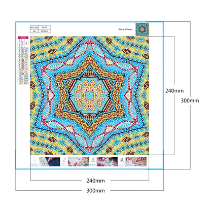 Mandala 30*30CM(Canvas) Crystal Drill Diamond Paiting