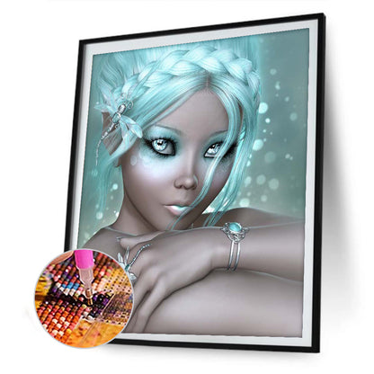 Girl 30*40CM(Canvas) Full Round Drill Diamond Painting