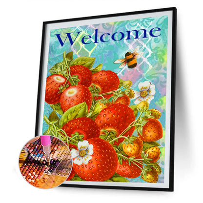 Strawberry 30*40CM(Canvas) Full Round Drill Diamond Painting